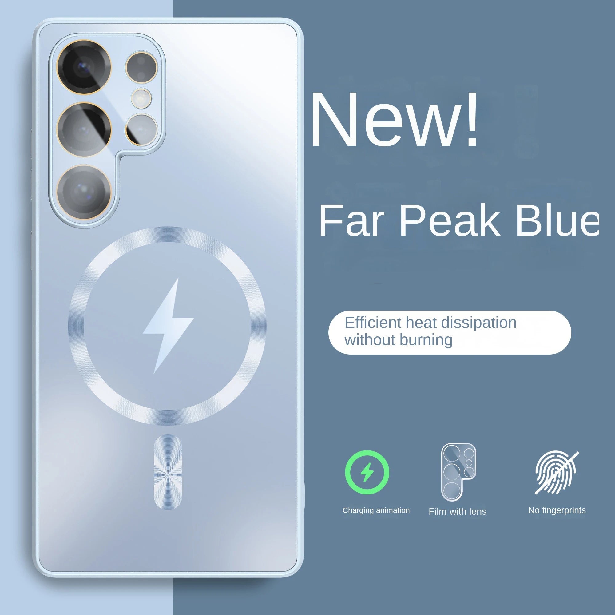 Ultra-thin AG Matte Magnetic For Magsafe Case For Samsung Galaxy S26 S25 S24 S23 Ultra Plus Glass Len Protector Shockproof Cover