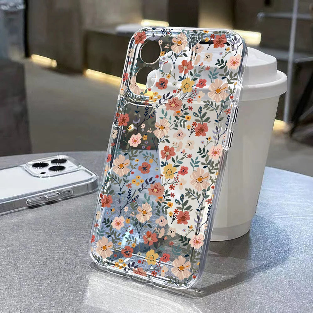 Cute Flower Clear Case For Samsung Galaxy A56 5G A36 S25 Ultra S26 S24 FE S23 S22 Case A55 A54 A35 A26 A07 A17 Shockproof Cover