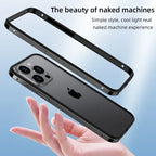 Hybrid Silicone Frame Aluminum Metal Phone Cases For iPhone 17 16 15 Pro Max 14 13 12 Better Heat Bumper