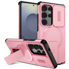 Armor For Magsafe Bracket Stand Holder Case For Samsung Galaxy S26 Ultra S26 Plus 5G Shockproof Magnetic Wirelesss Charge Cover