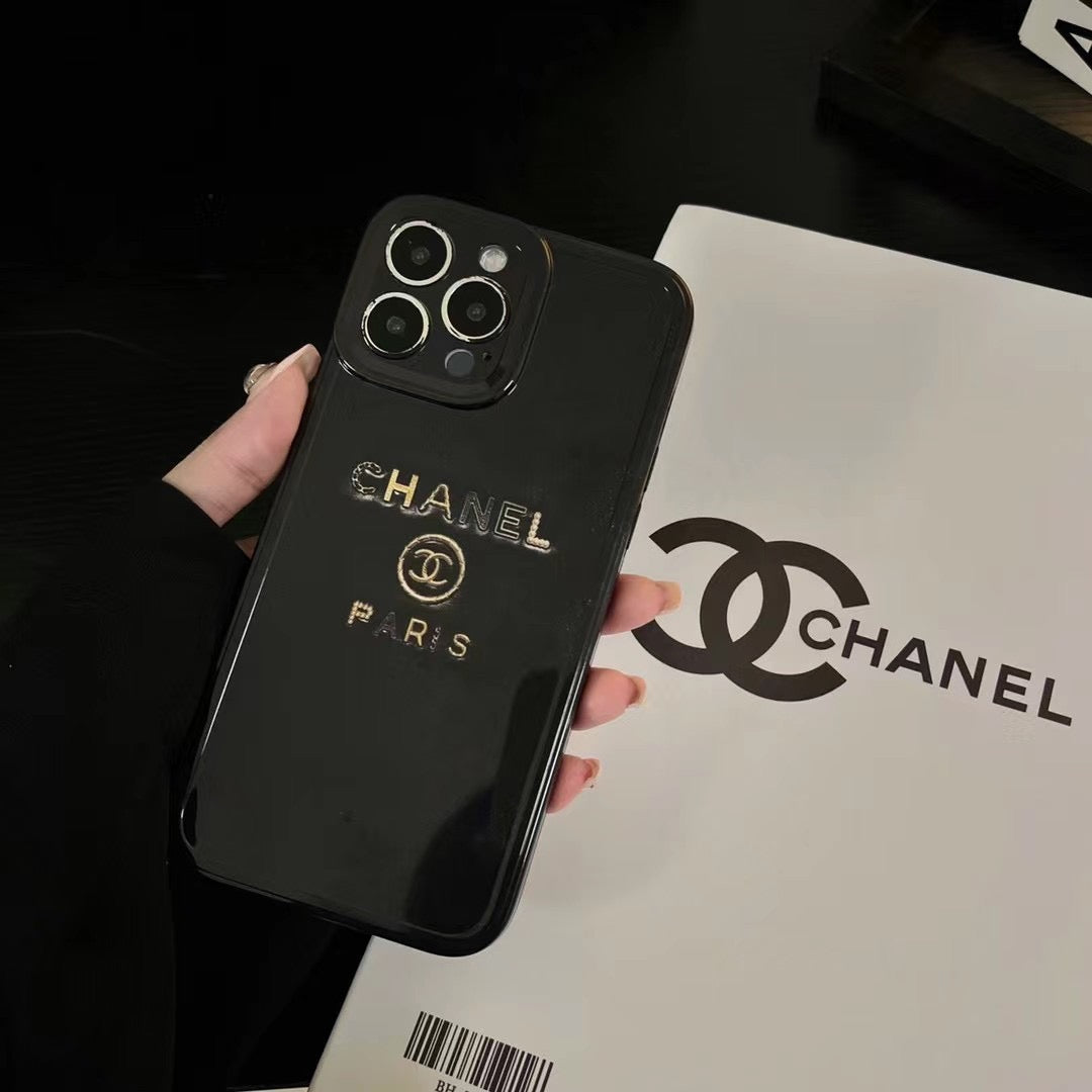 Black Chanel iPhone Case