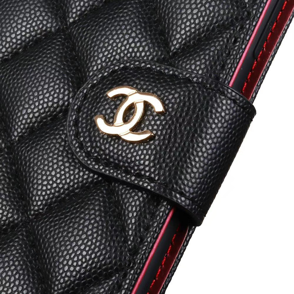 Chanel Phone Case for iPhone with Credit Card Slots